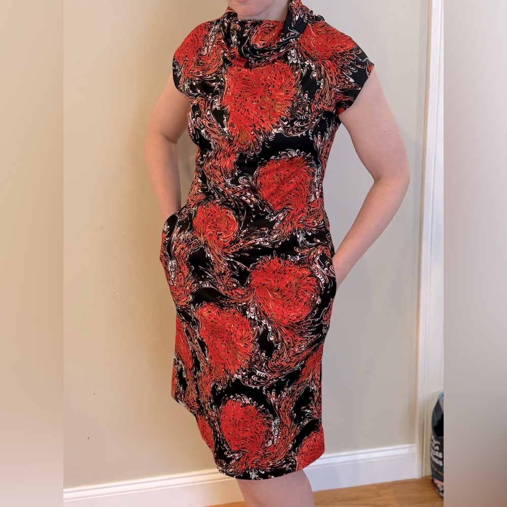 Vintage Handmade Cowl Neck Dress